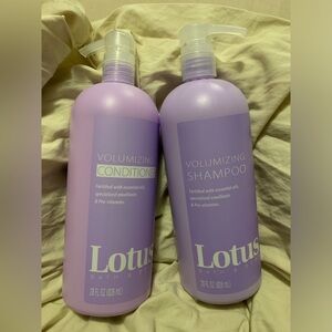 Lotus Volumizing Shampoo & Conditioner W/t Essential Oils Pro-Vit. No Paraben